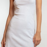 The Tube Dress: White Cotton Jersey