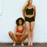 The Halter: Black Pointelle