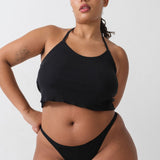 The Halter: Black Pointelle