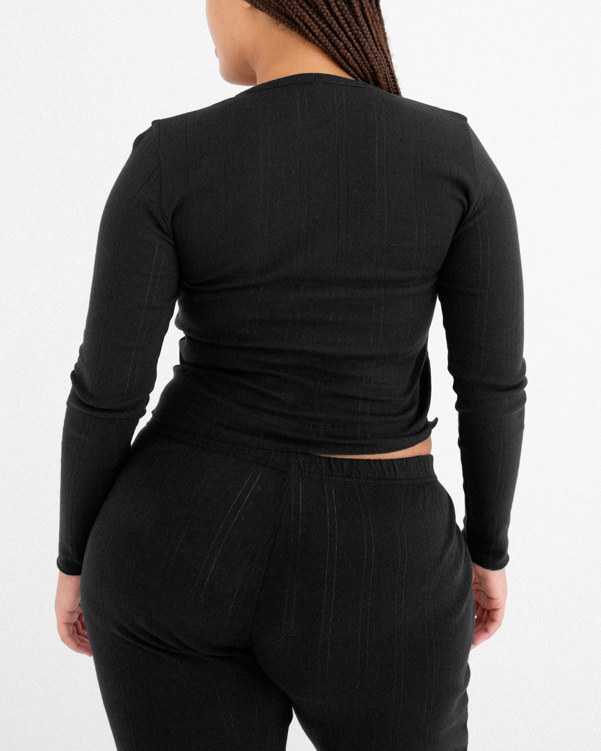 The Henley: Black Pointelle – Cou Cou Intimates