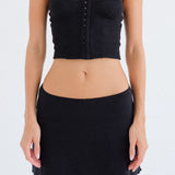 The Corselette: Black Pointelle