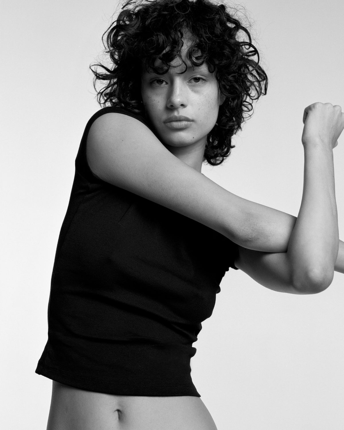 The Baby Tee: Black Cotton Jersey – Cou Cou Intimates