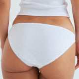 The Philosopher Brief: White Cotton Jersey