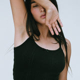The Picot Dress: Black Pointelle