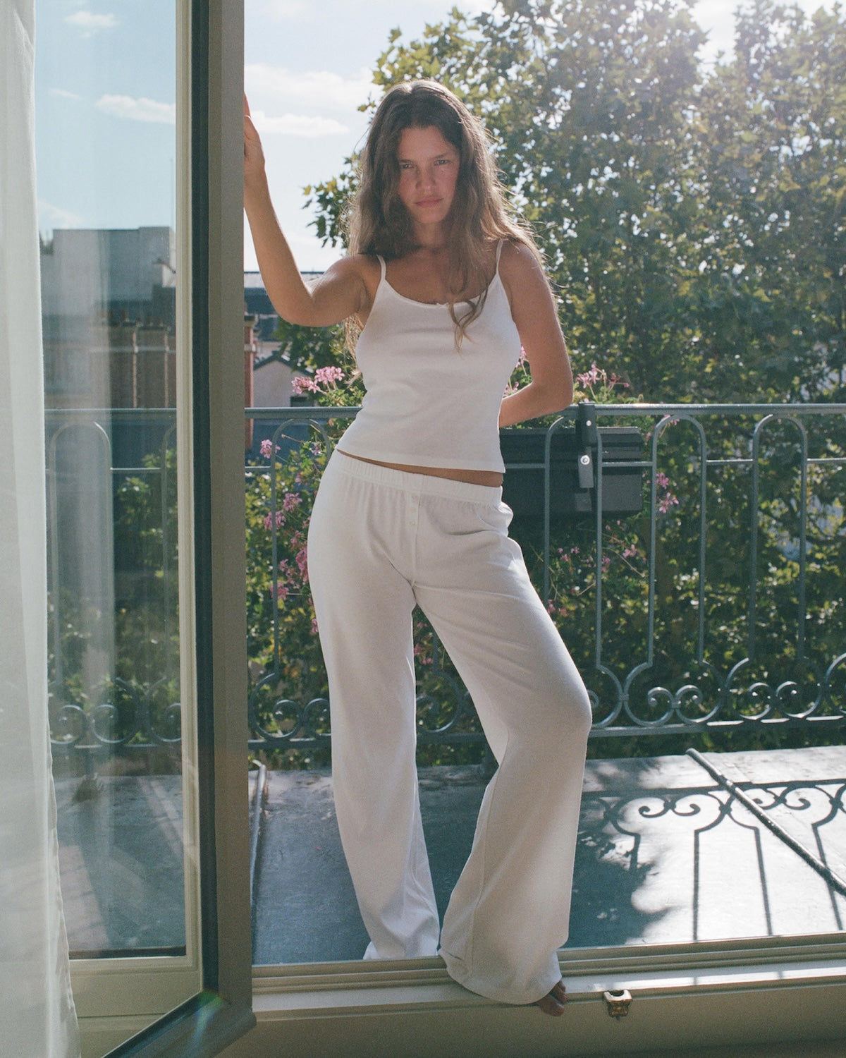 The Pant: White Cotton Jersey – Cou Cou Intimates
