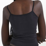 The Picot Tank: Black Pointelle