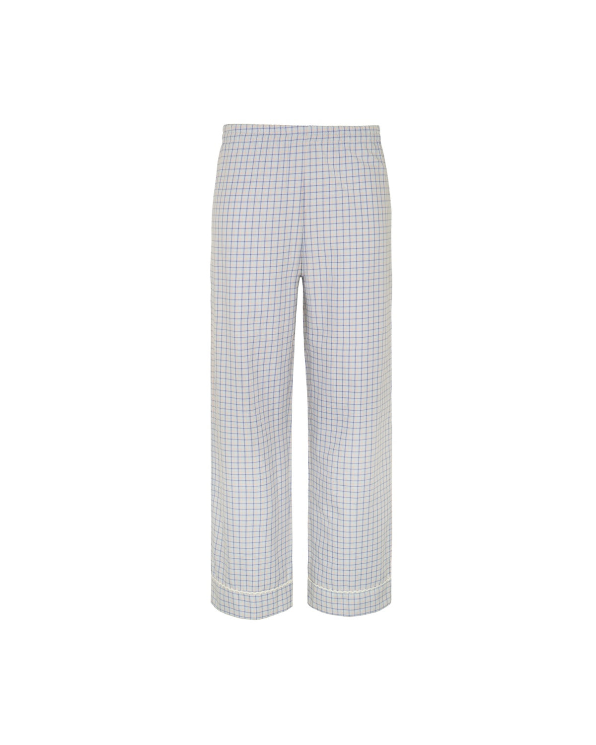 Checkered pants on a white background