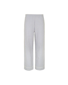 Checkered pants on a white background