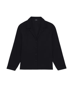 Black shirt on a white background