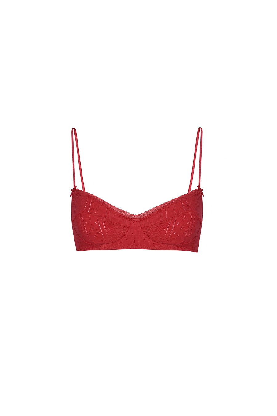 Sensual - Balcony bra 1/4 red – Scandale éco-lingerie