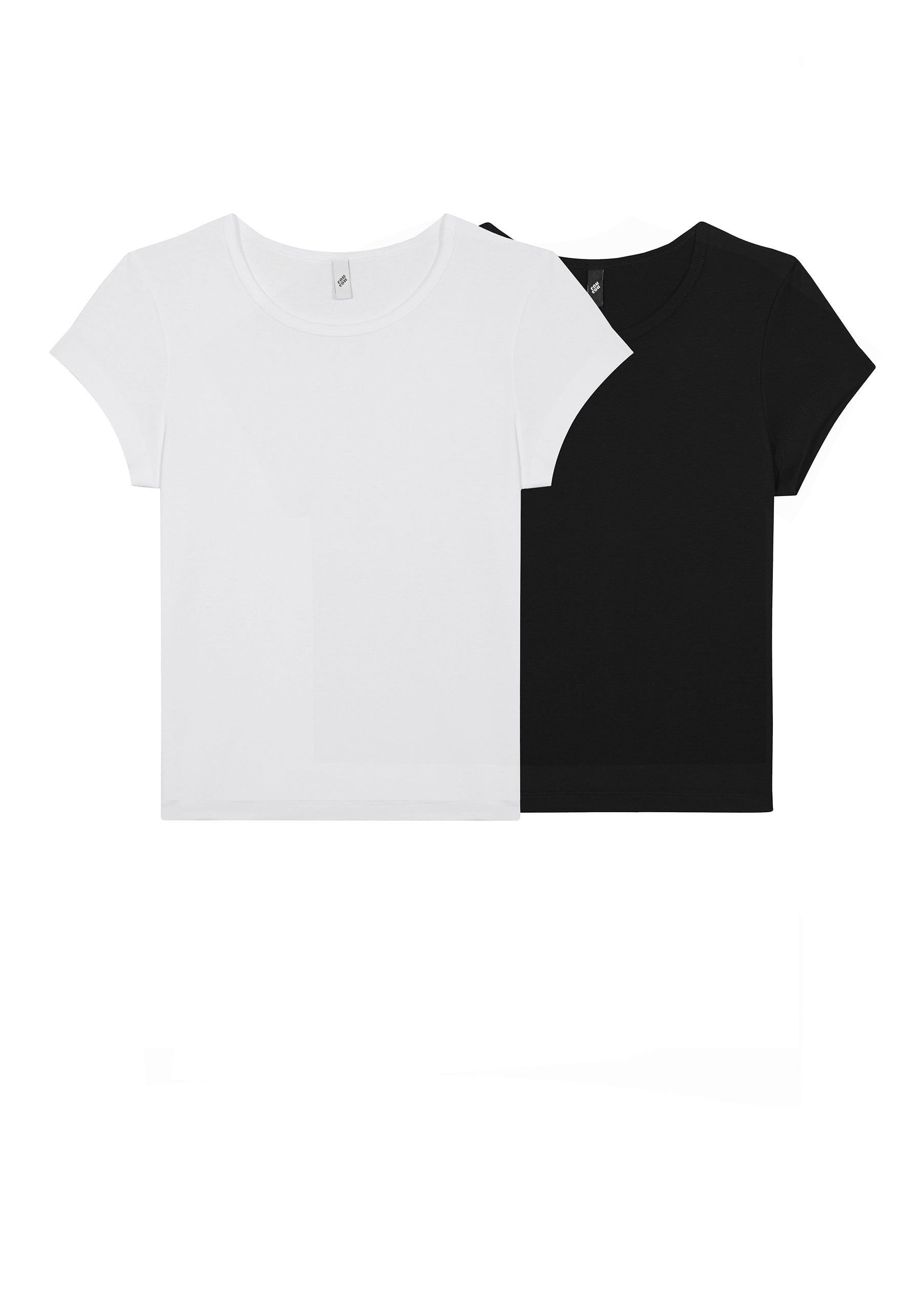 The Baby Tee: Cotton Jersey: Two Pack