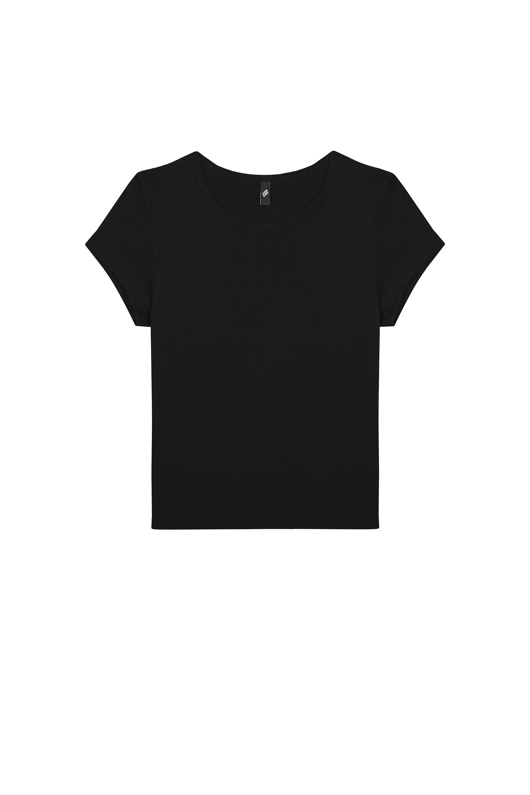 Black cotton tee hotsell