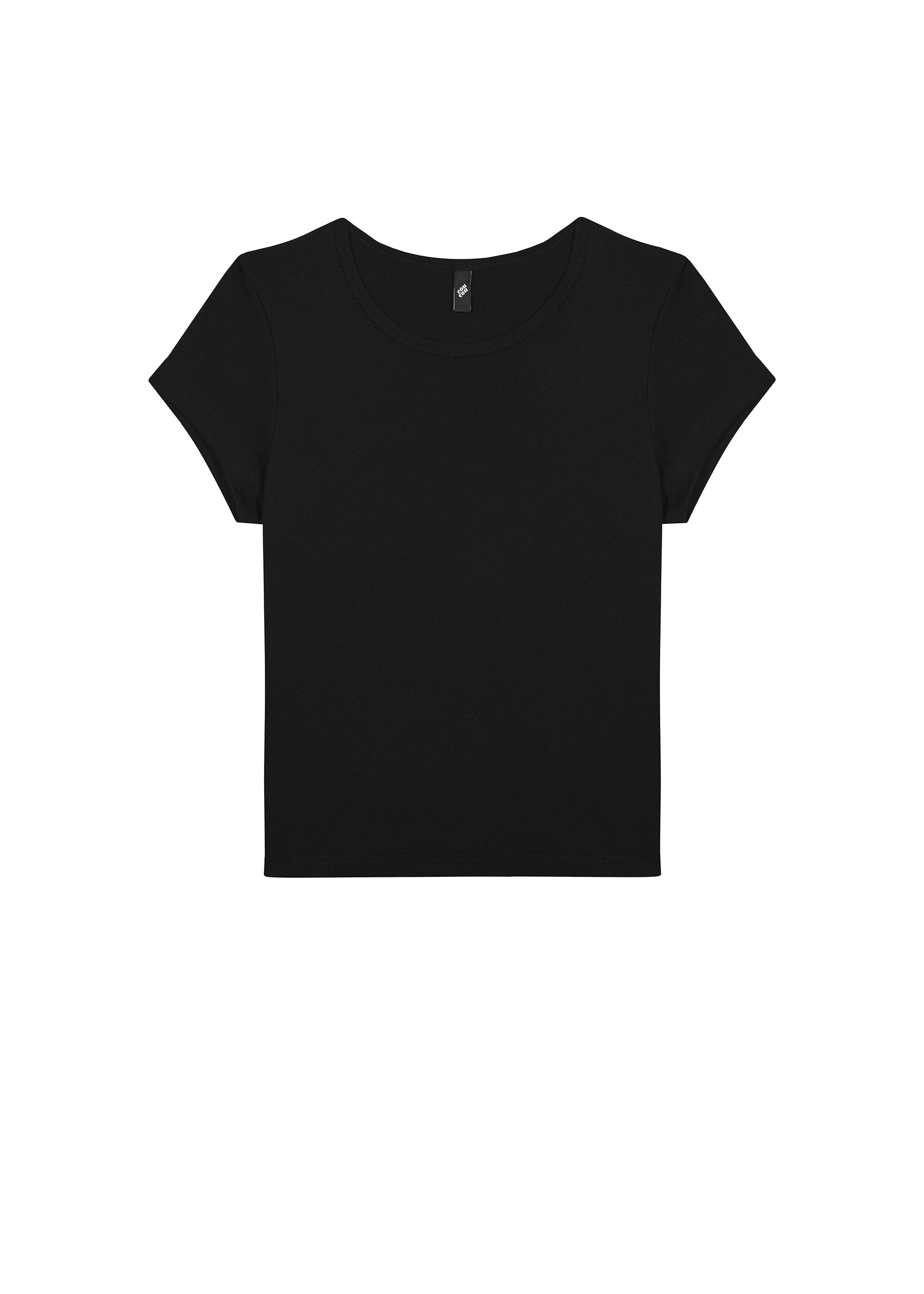 The Baby Tee: Cotton Jersey Black