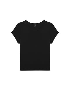 The Baby Tee: Cotton Jersey Black