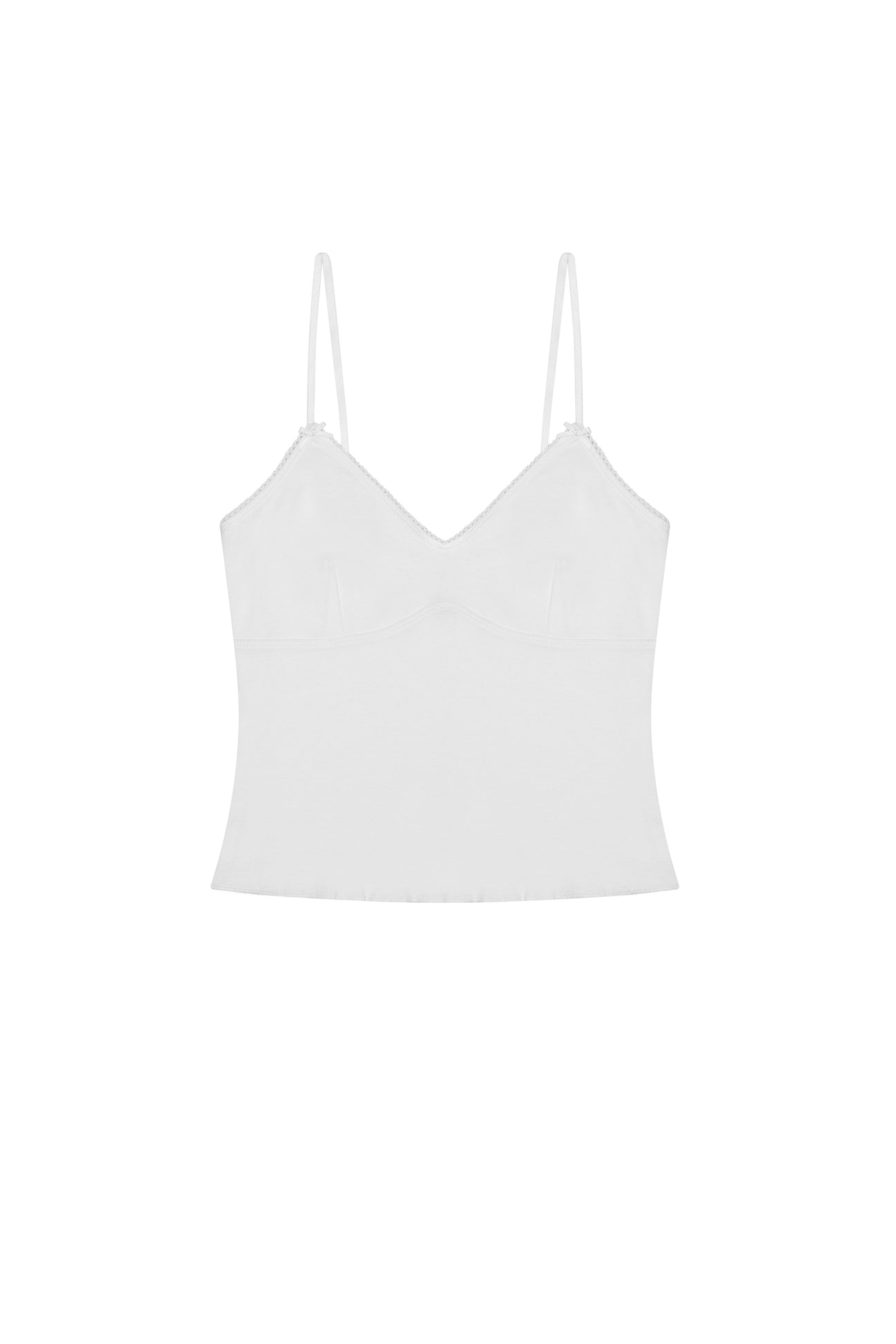 The Bralette Tank: Cotton Jersey White – Cou Cou Intimates