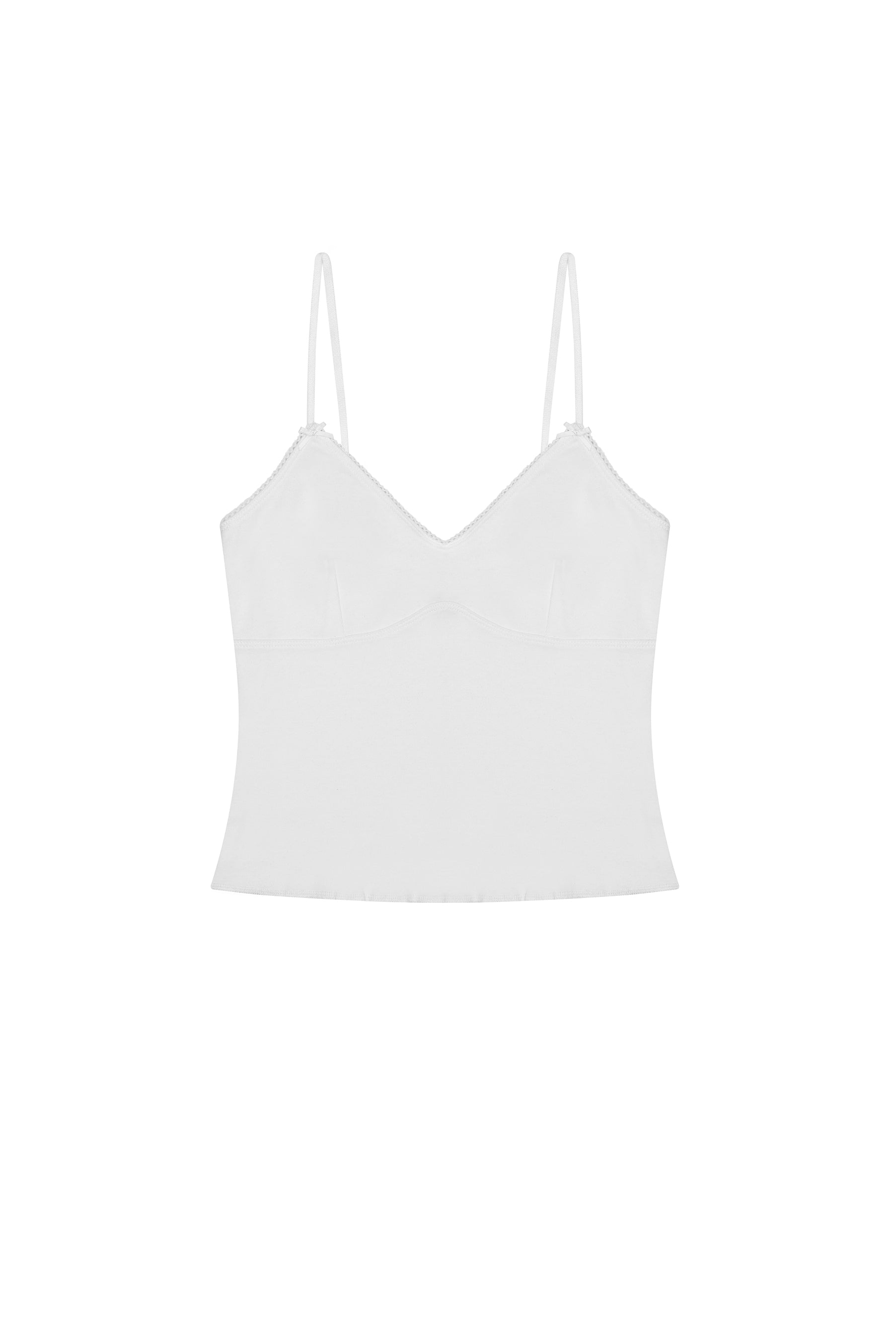 The Bralette Tank: Cotton Jersey White