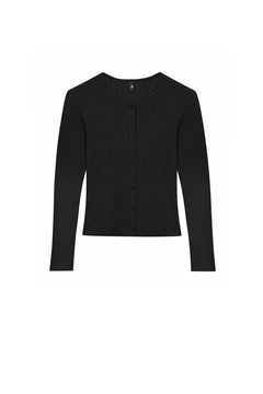 Cotton 1/2 Slip - Black