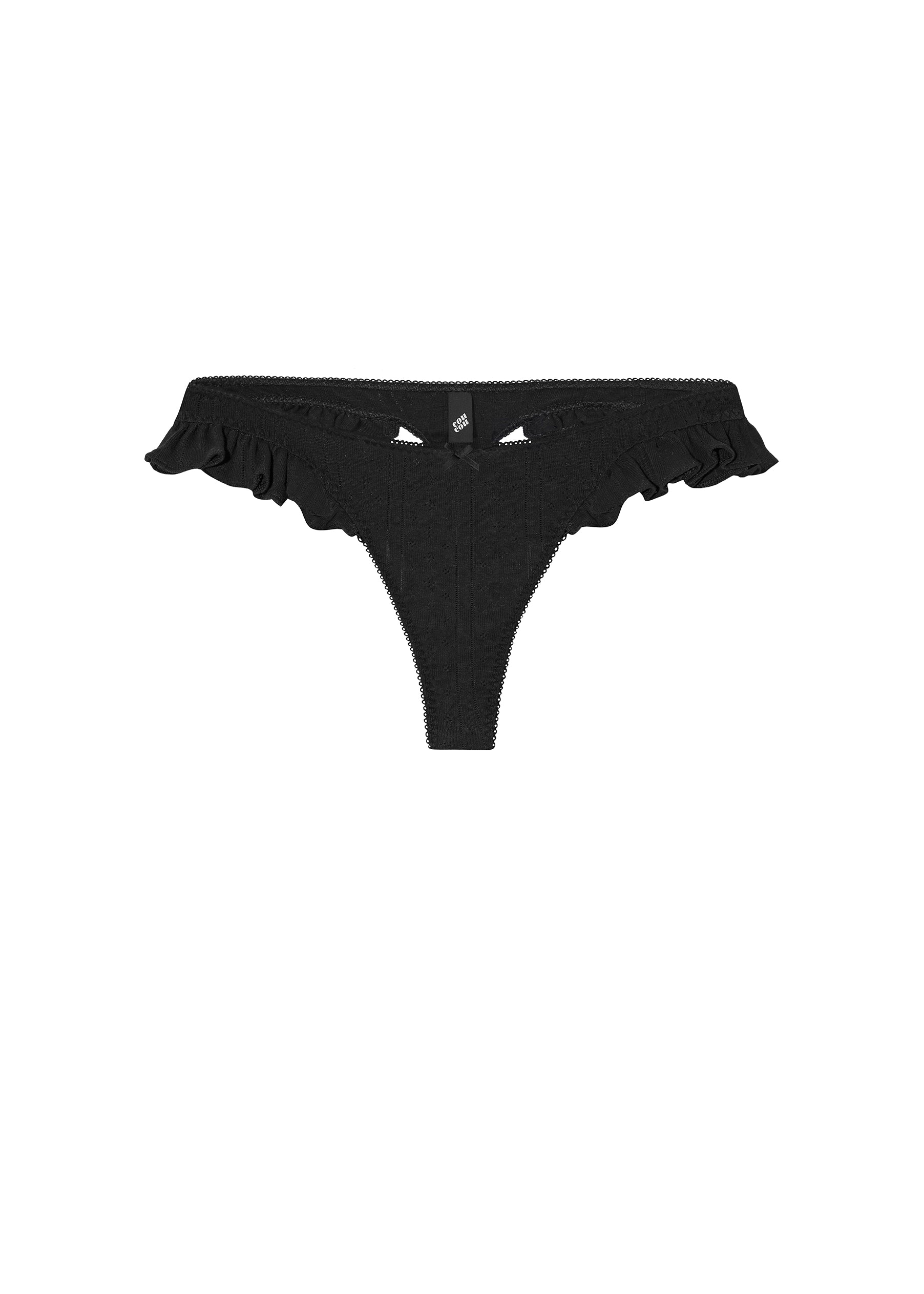 The Butterfly Thong Black