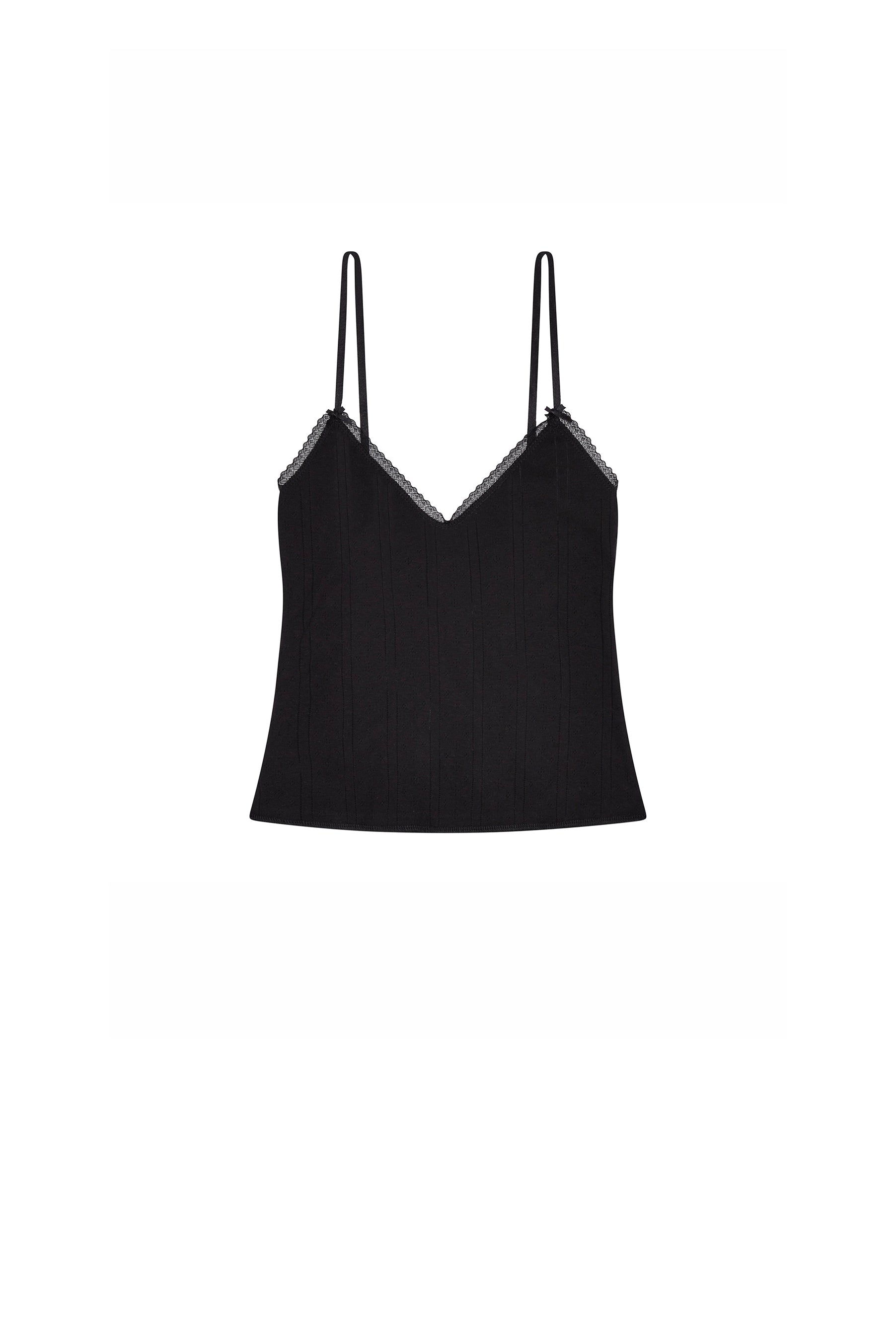 The Long Cami Black