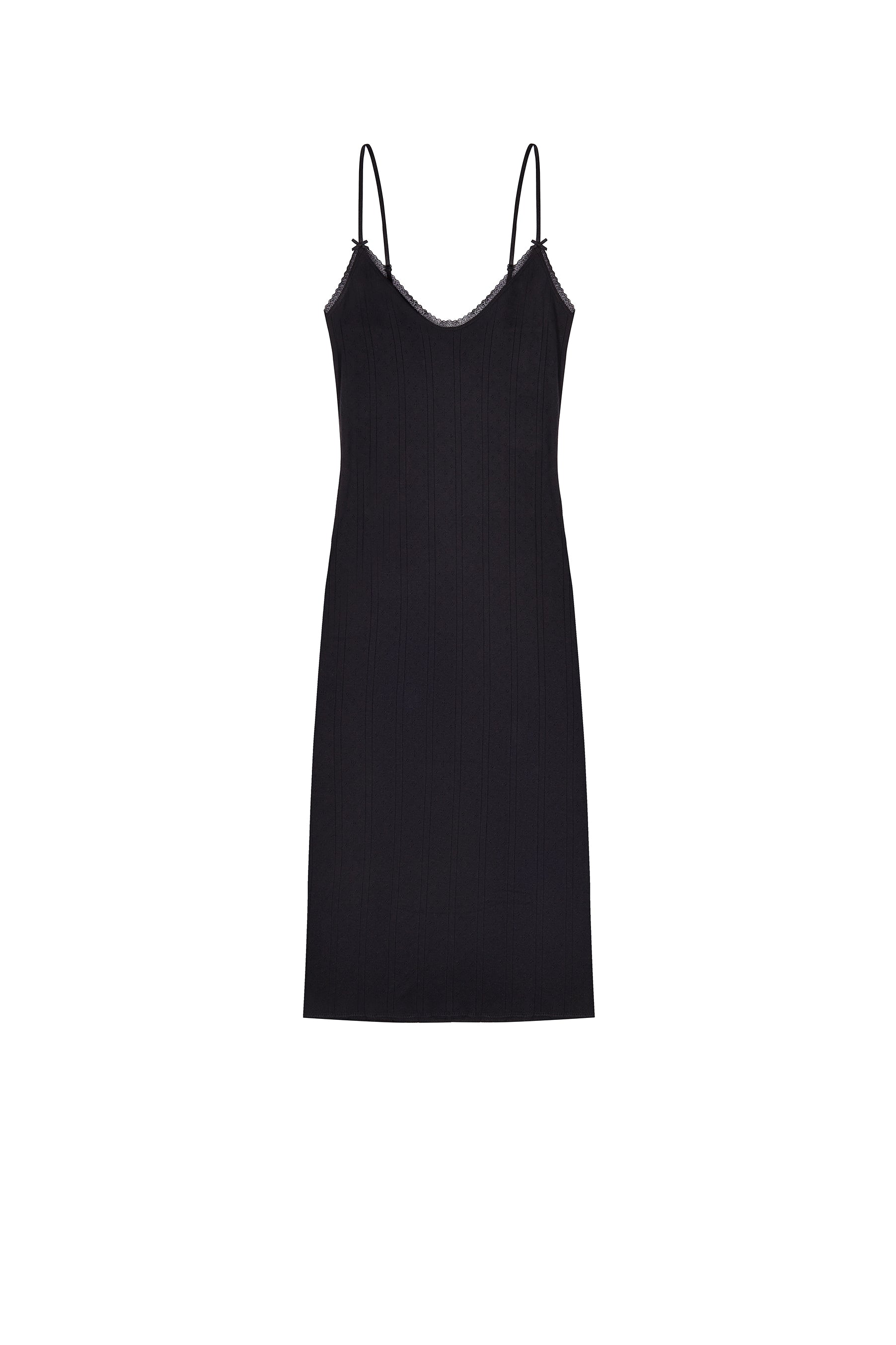 Midi black slip hotsell