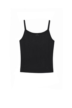 The Picot Tank Regular Black