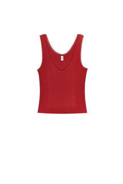 The Scoop Tank Cherry Red