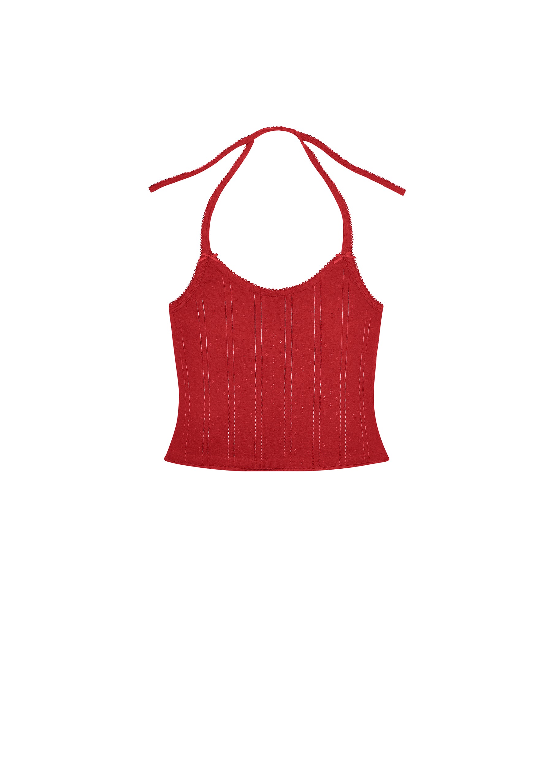 The Halter Cherry Red