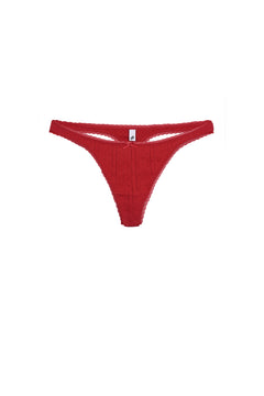 The Thong Cherry Red