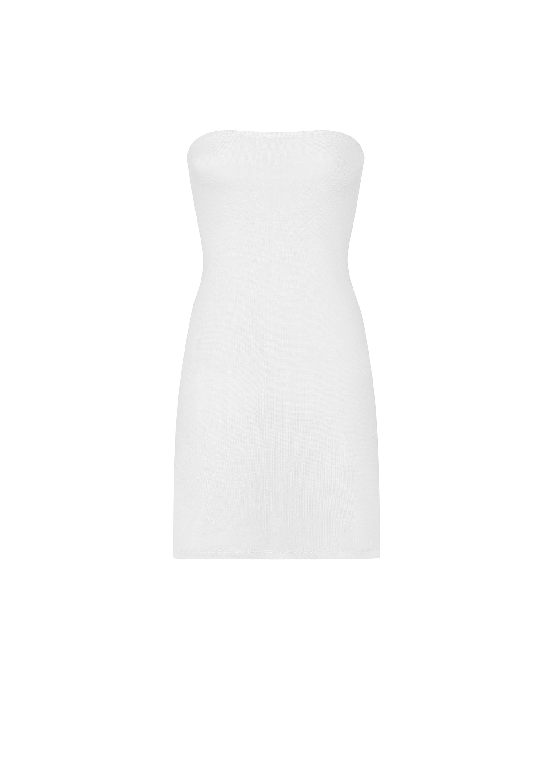The Tube Dress: Cotton Jersey White