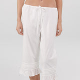 The Pantaloon: White Cotton Voile