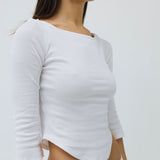 The Rina Long Sleeve: 2-Pack Baby Pink & White Cotton Jersey
