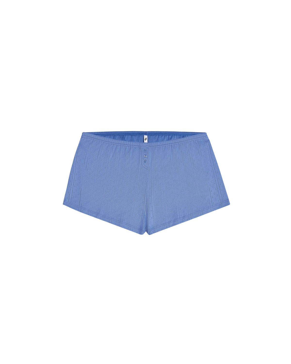 Blue shorts on a white background