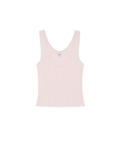 Light pink tank top on a white background