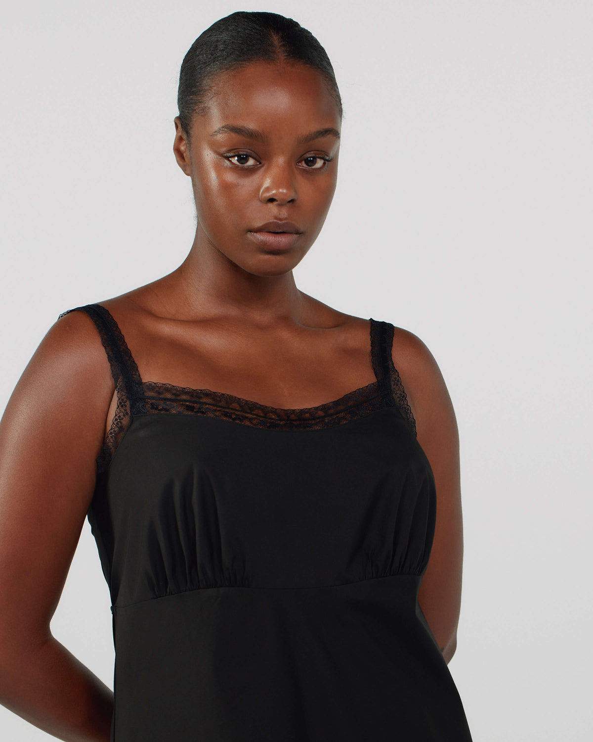 plus size black slip dress The Slip Dress: Black Cotton Voile – Cou Cou Intimates