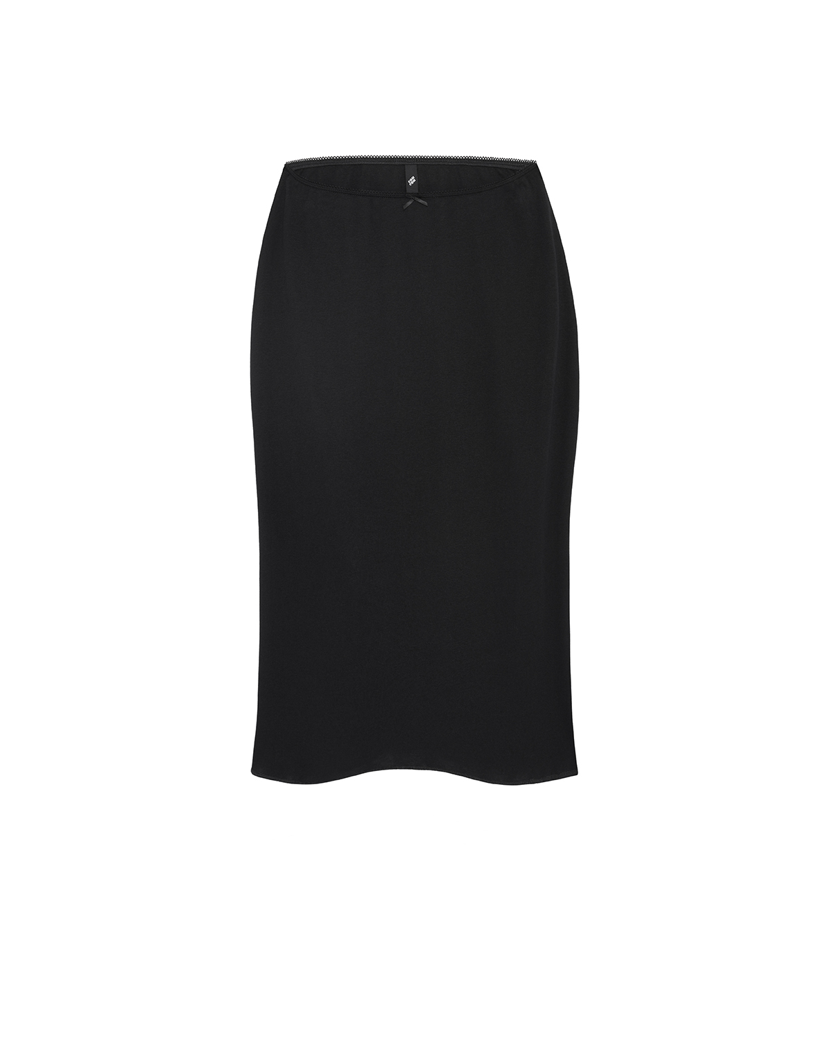 Black pencil skirt on a white background
