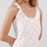 The Jardin Midi Dress: French Blossom Cotton Voile