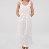 The Jardin Midi Dress: French Blossom Cotton Voile