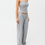 The Pant: Grey Cotton Jersey