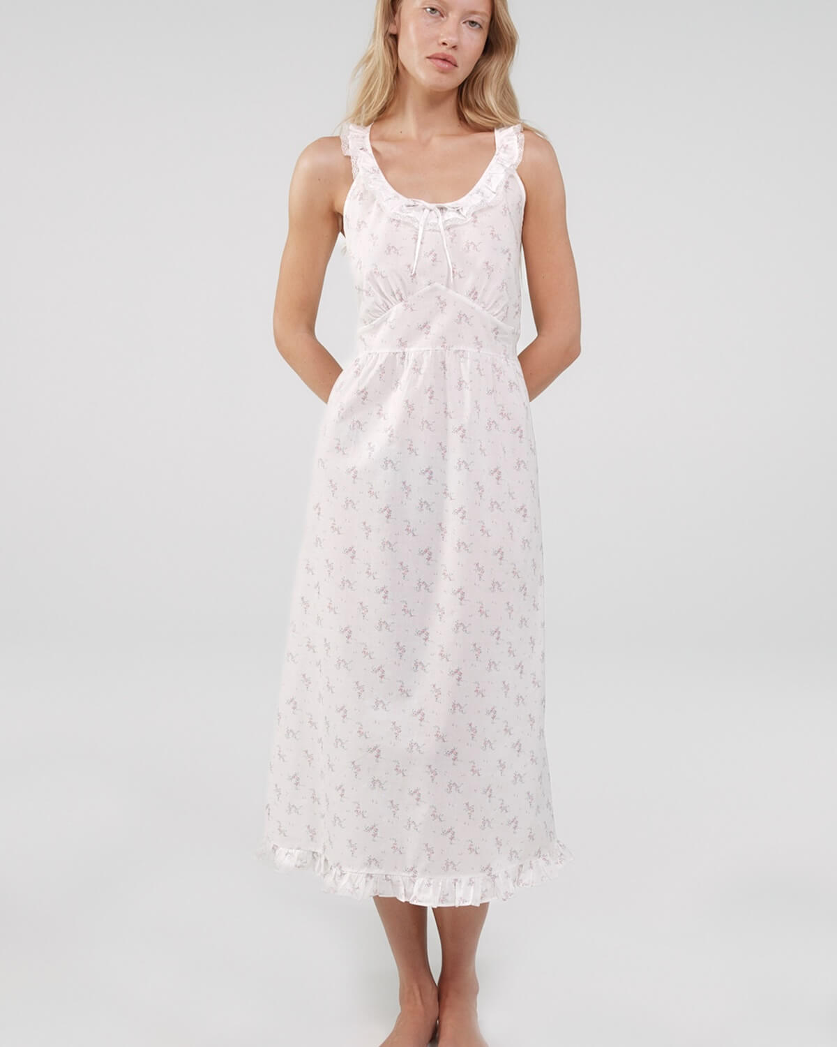 The Jardin Midi: French Blossom Cotton Voile – Cou Cou Intimates