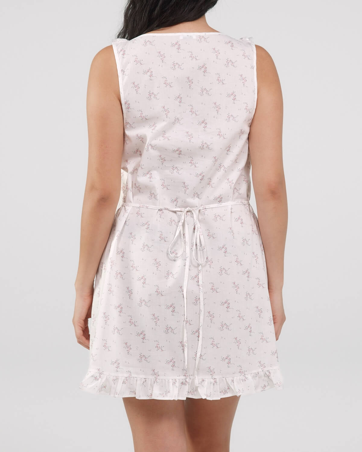 jardin floral mini dress Mariposa Jardin Paisley Lace-Up Mini Dress Red / L