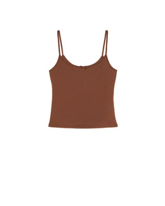 The Tank: Cotton Jersey Brown