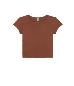 The Baby Tee: Cotton Jersey Brown