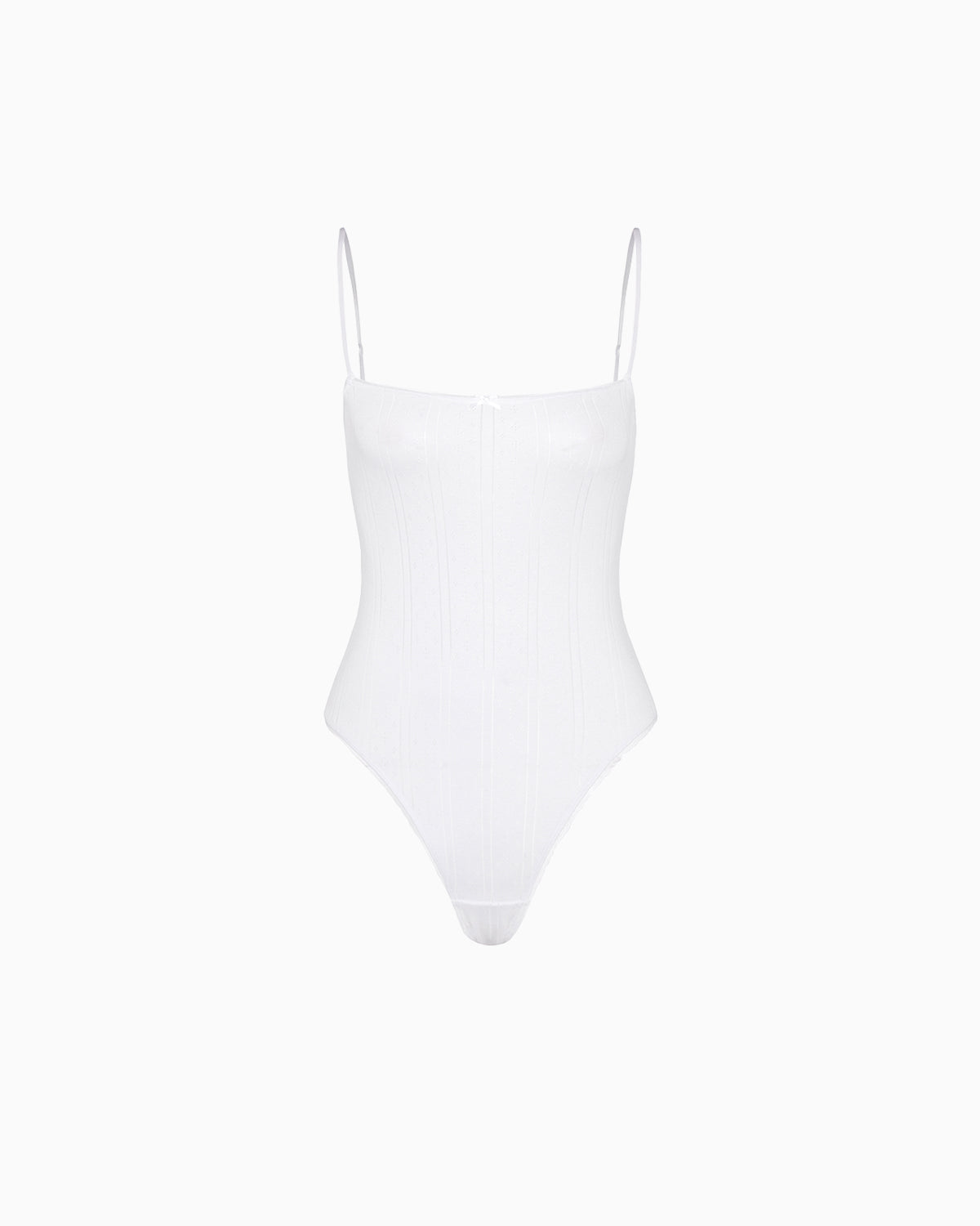 The Bodysuit: White Pointelle