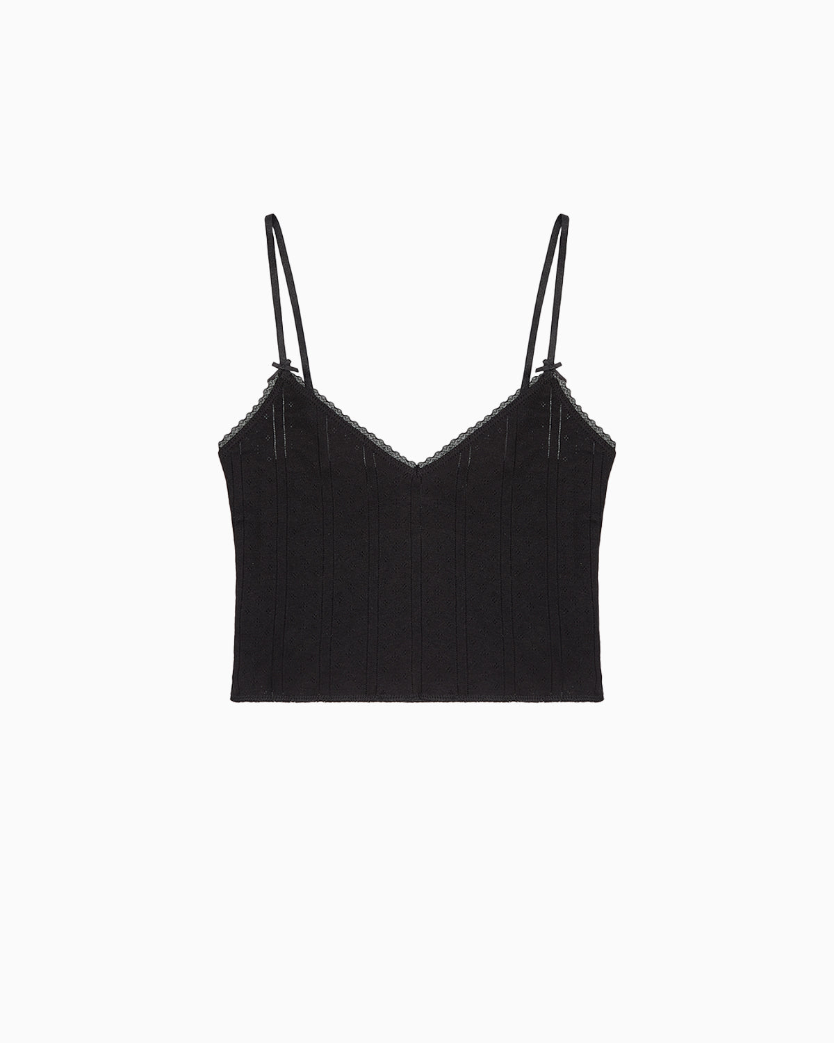 The Cami: Black Pointelle