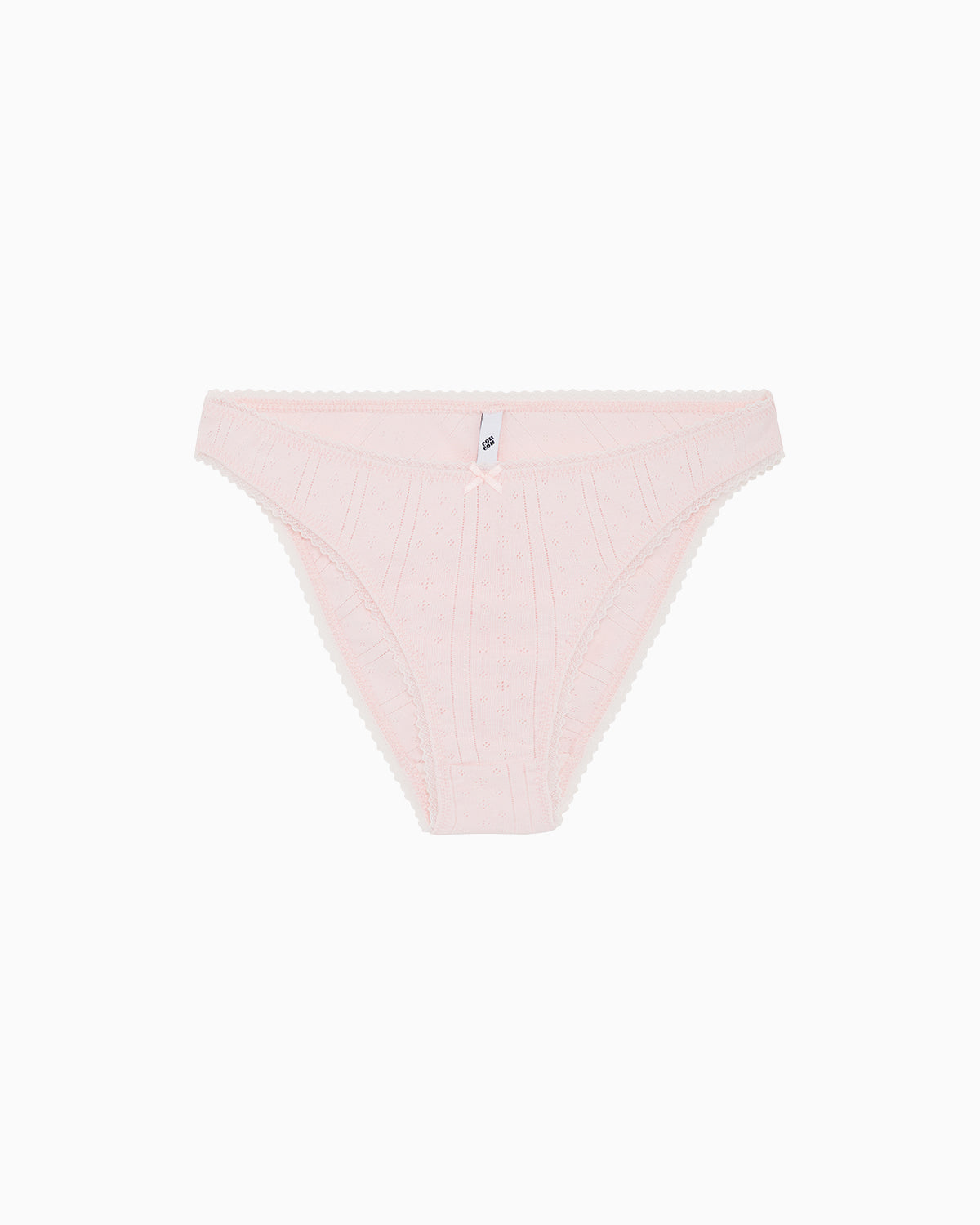 The High Rise: Baby Pink Pointelle – Cou Cou Intimates