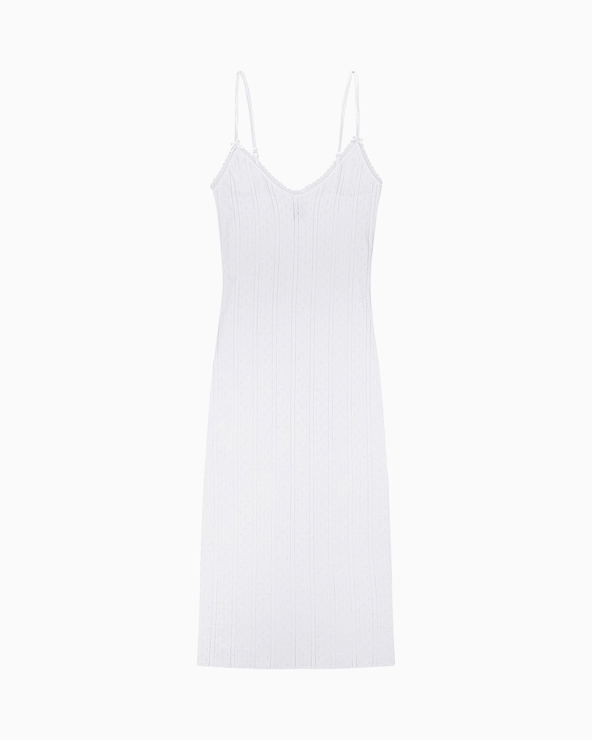 white embroidered maxi dress White embroidered cotton maxi dress with tie waist detail – DESTREE main image 0