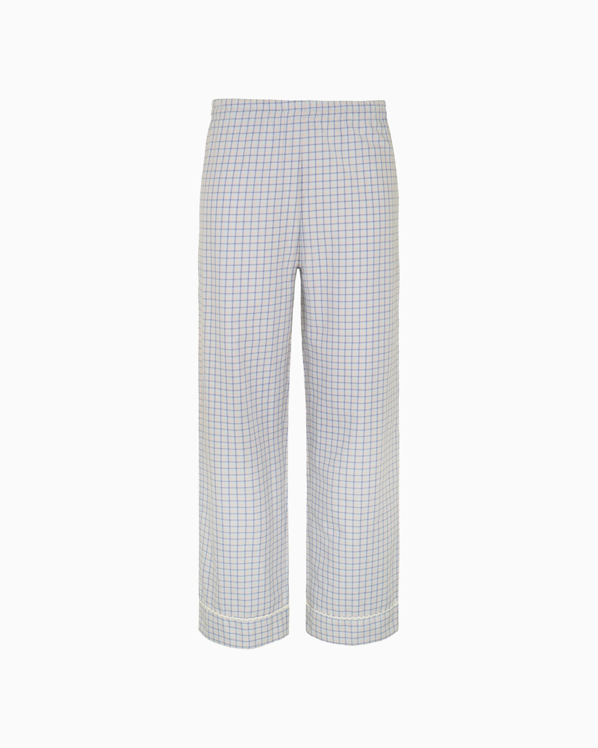 Pajama Pant Check French Poplin