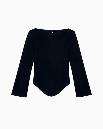 The Rina Long Sleeve: White Pointelle – Cou Cou Intimates