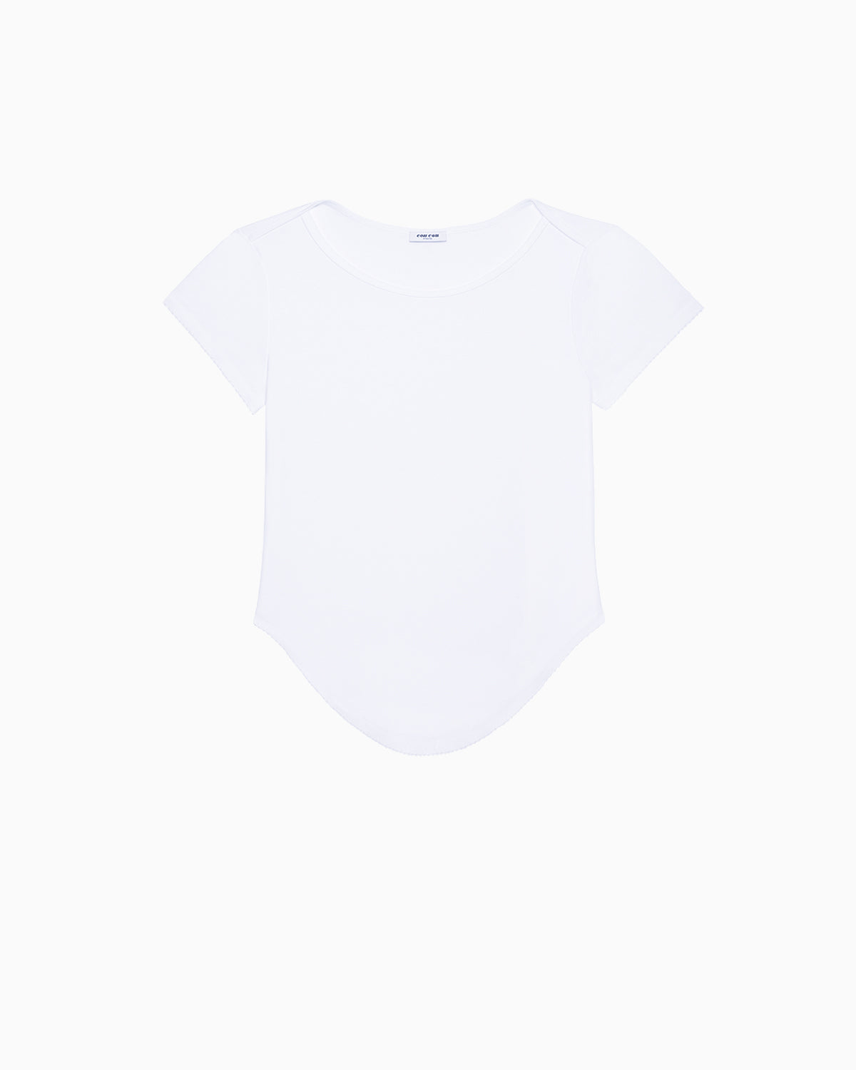 The Rina Tee: White Cotton Jersey – Cou Cou Intimates