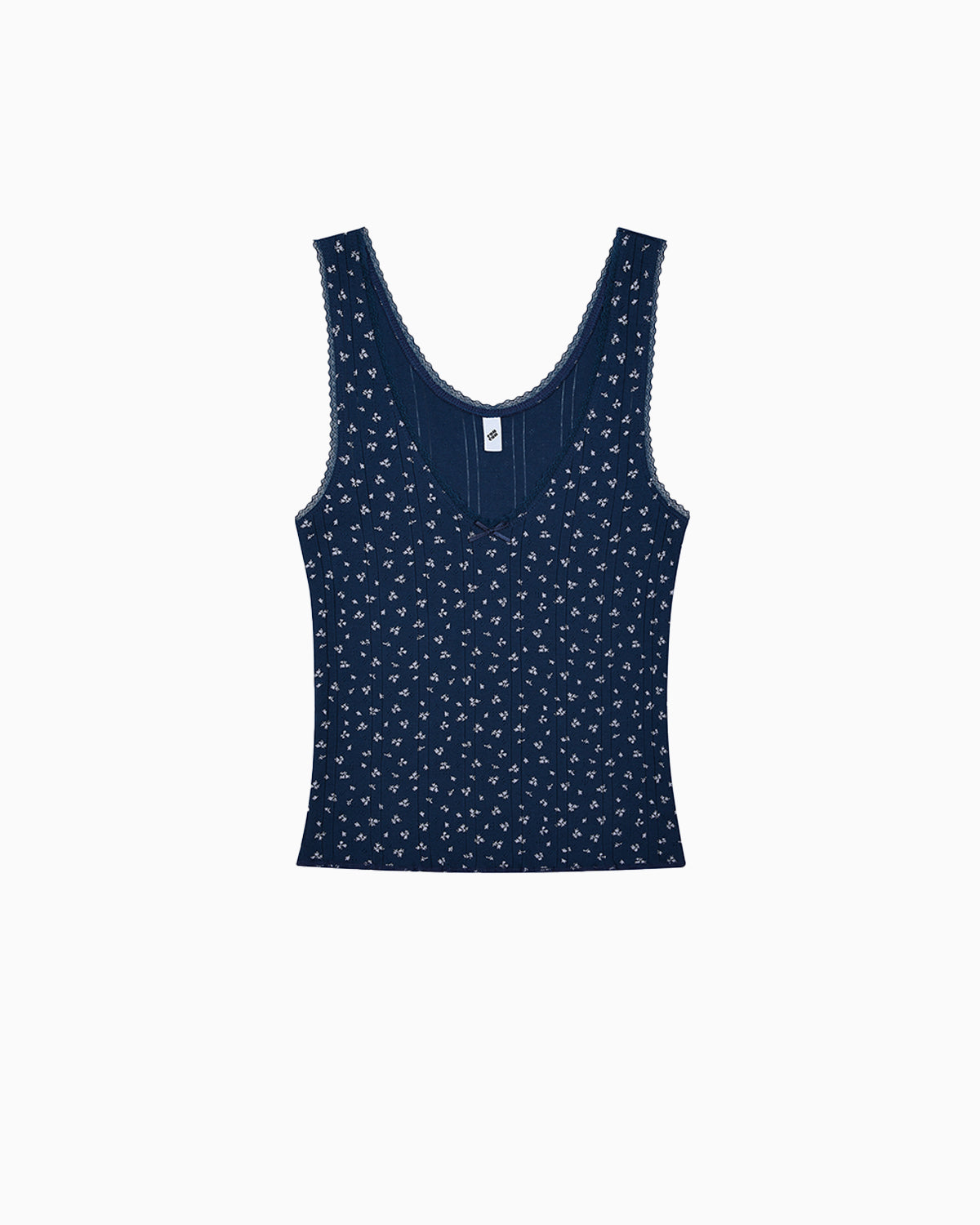 Scoop Tank Midnight Fields Pointelle